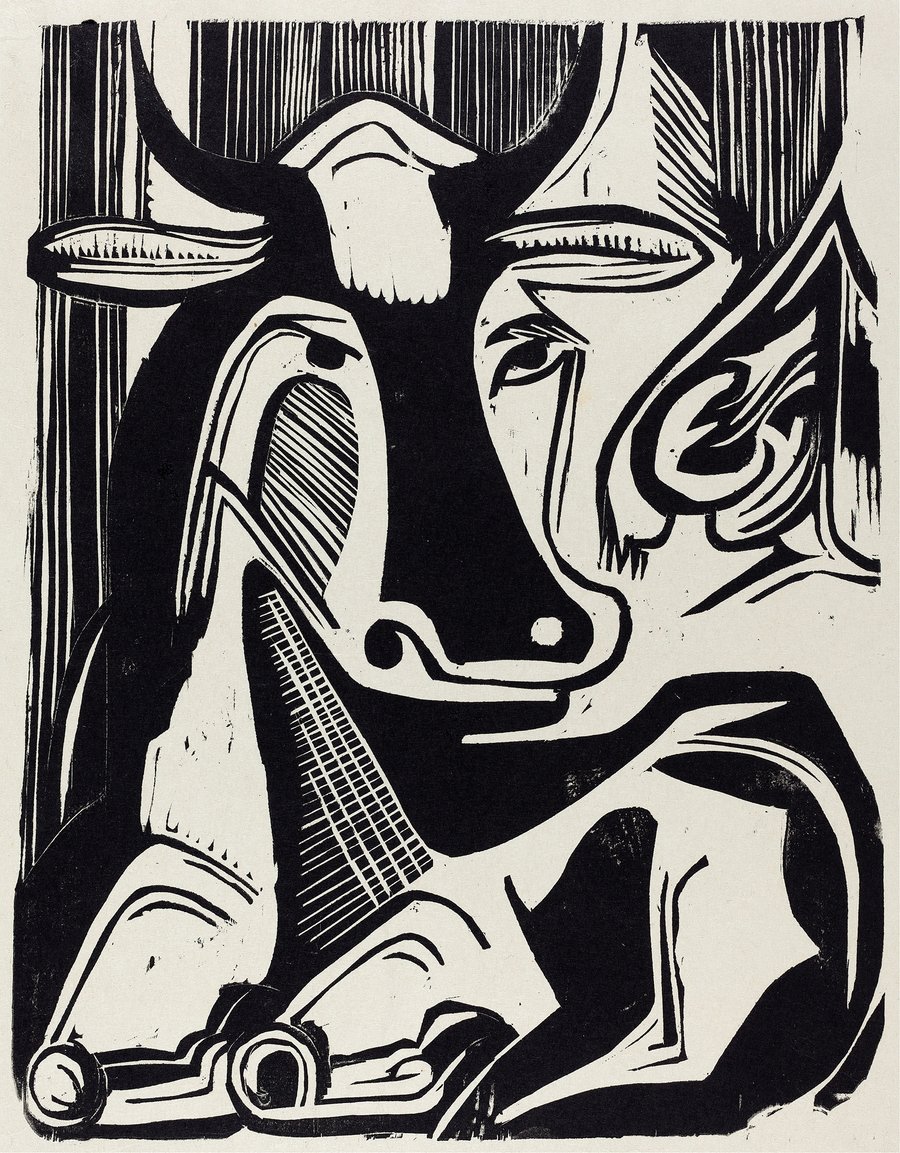The Large Cow Lying Down (Grosse Liegende Kuh) (1929)