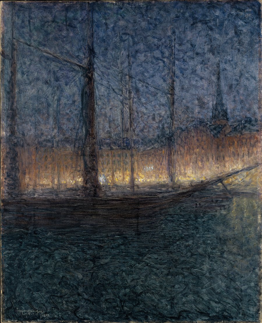 Evening in Kornhamnstorg, Stockholm (1897)