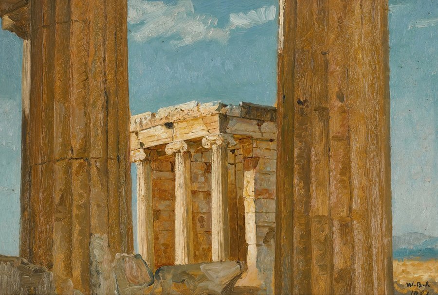 The Temple of Nike Apteros, seen from the Propylaea (1887)