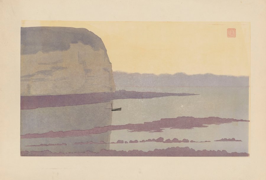 La Falaise, crépuscule (Yport) (1901)