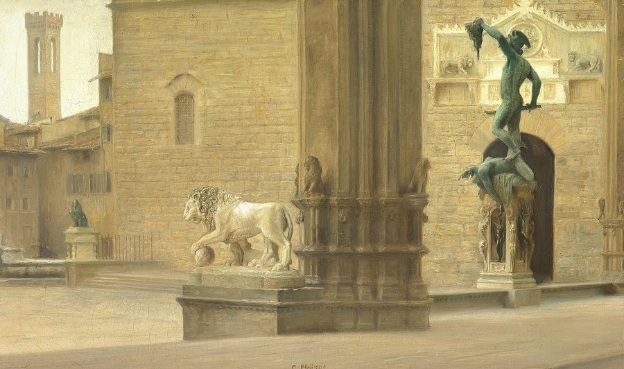 Parti fra Loggia dei Lanzi i Firenze
