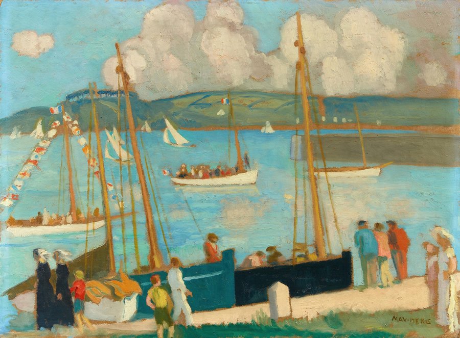 Régates de Perros-Guirec, vue du port (1925)