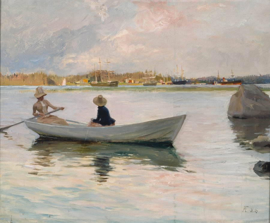 Girls in a Rowing Boat (1886)