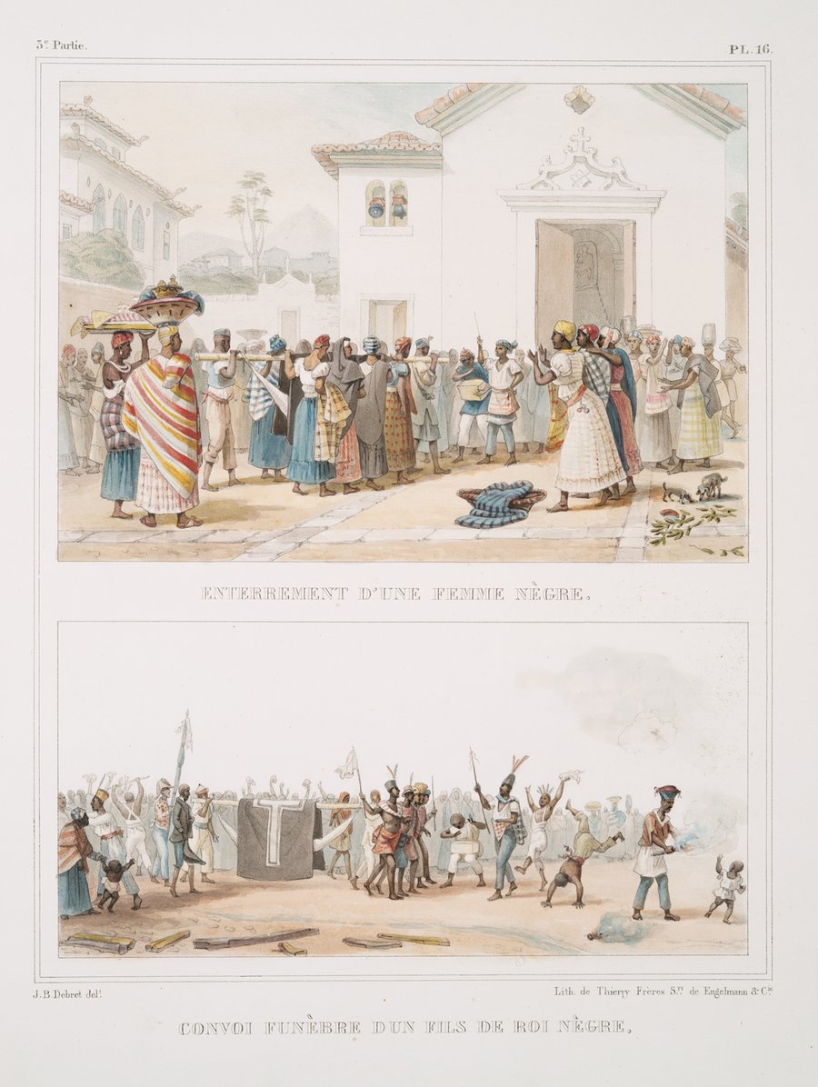 Enterrement d’une femme nègre; Convoi funèbre d’un fils de roi nègre (1834 - 1839)