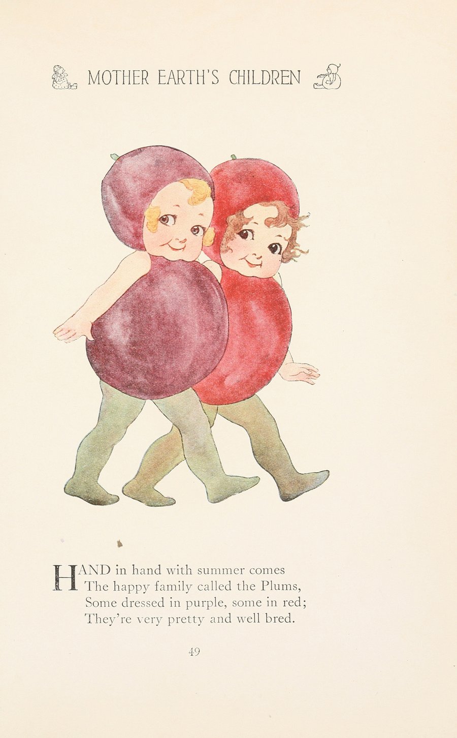 Mother Earth’s children; the frolics of the fruits and vegetables Pl.41 (1914)