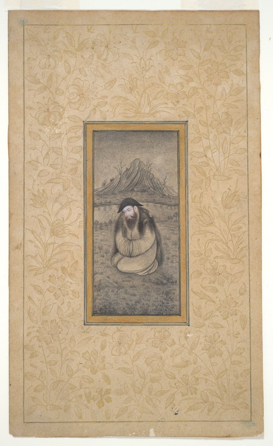 Dervish Seated in a Mountainous Landscape