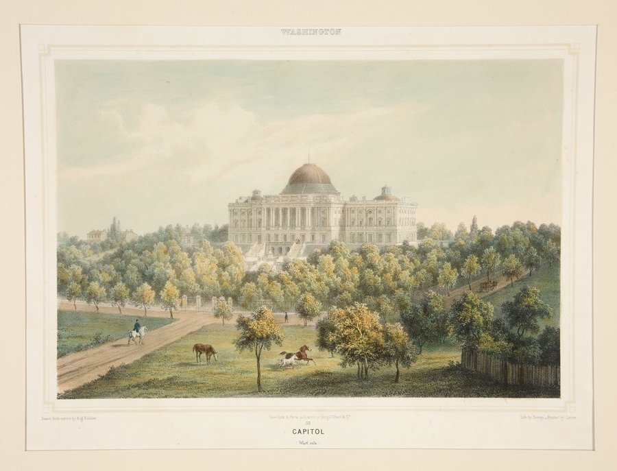 Washington, Capitol (West side), Plate 35 from a set of 54 views