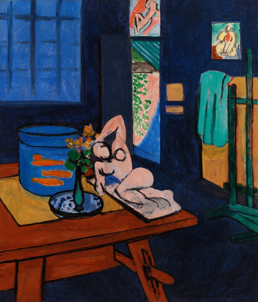 Studio with Goldfish (L’Atelier aux poissons rouges) (1912)