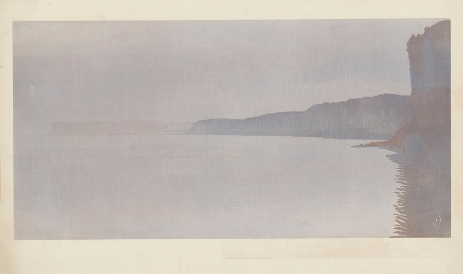 Les Falaises au clair de lune (Yport) (1901)