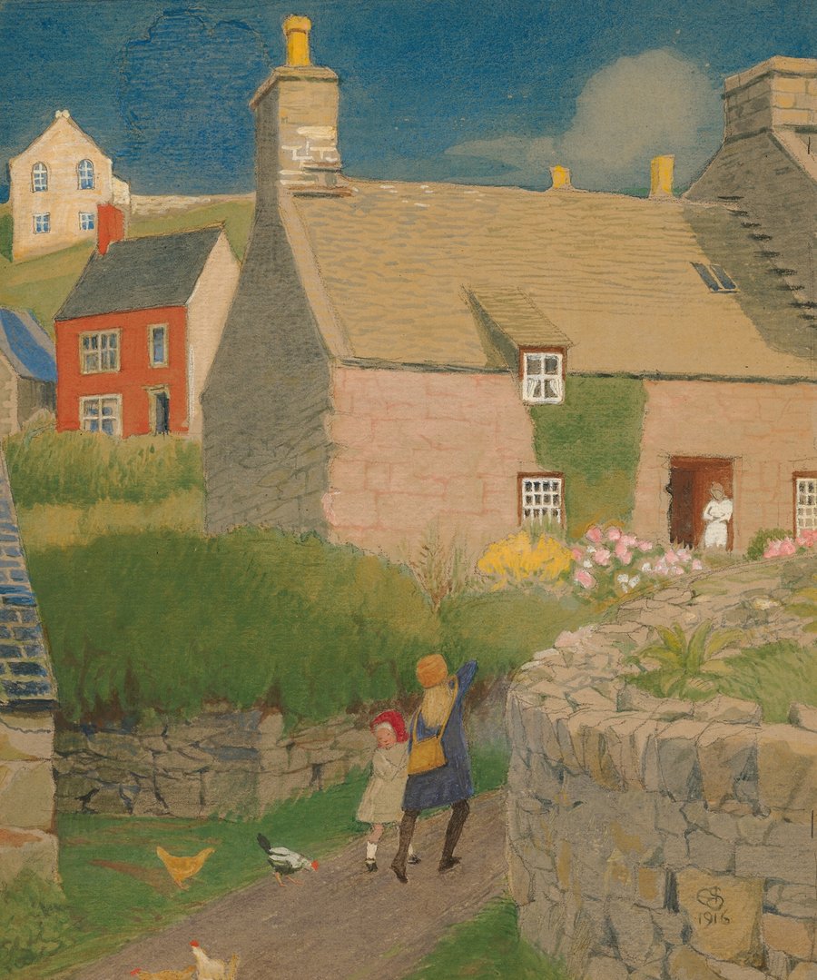 The Mill Cottage, Harlech, North Wales (1916)
