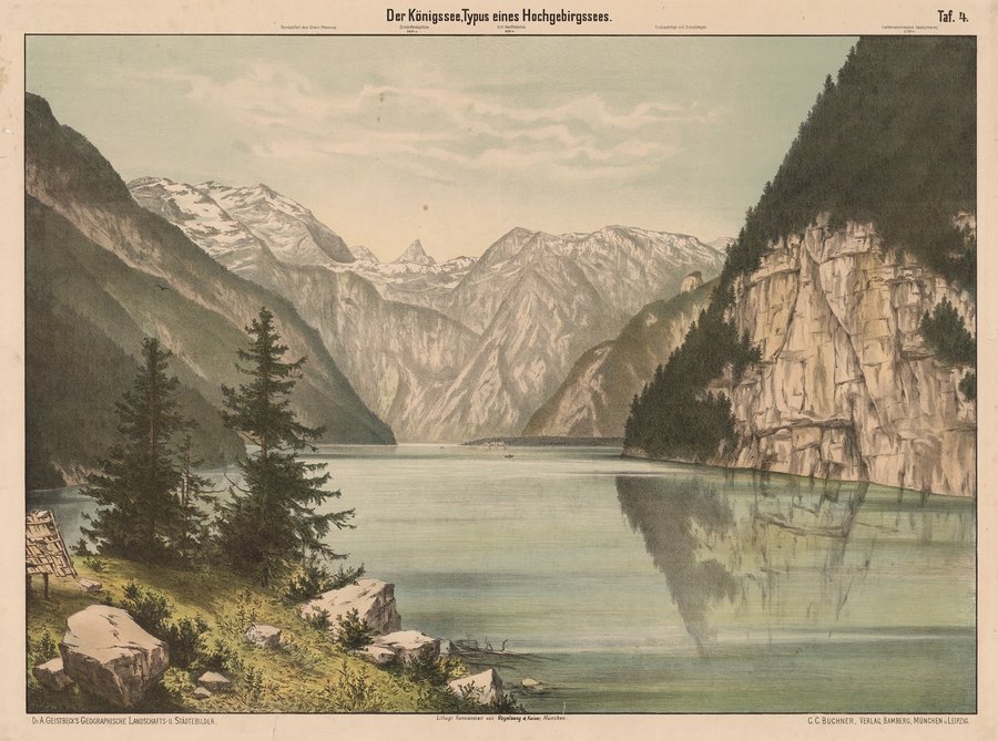 Der Königssee, Typus eines Hochgebirgssees (1890)