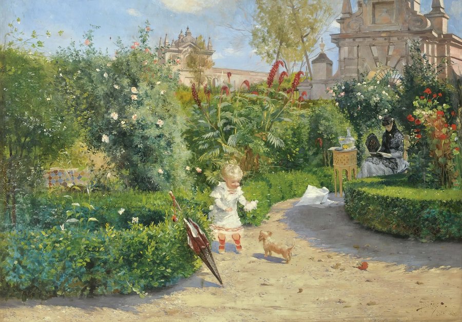 The Murillo Gardens, Seville (1882)