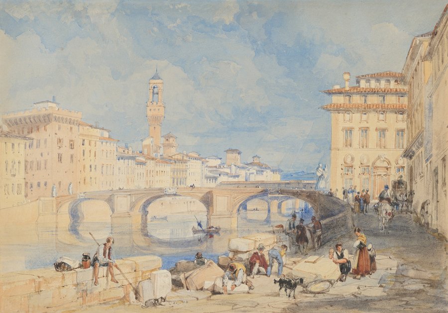 Ponte Santa Trinità, Florence (before 1832)