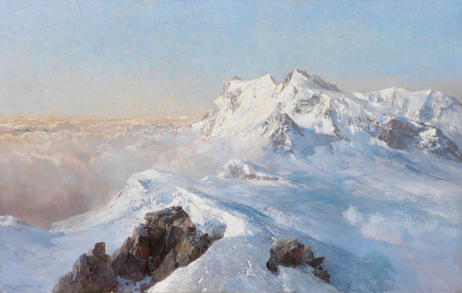 Über dem Nebelmeer (Monte Rosa vom Rimpfischhorn) (1914)
