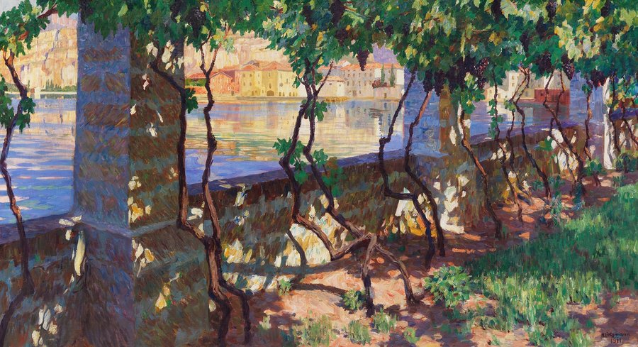 Pergola des Café Paradiso in Torbole (1911)