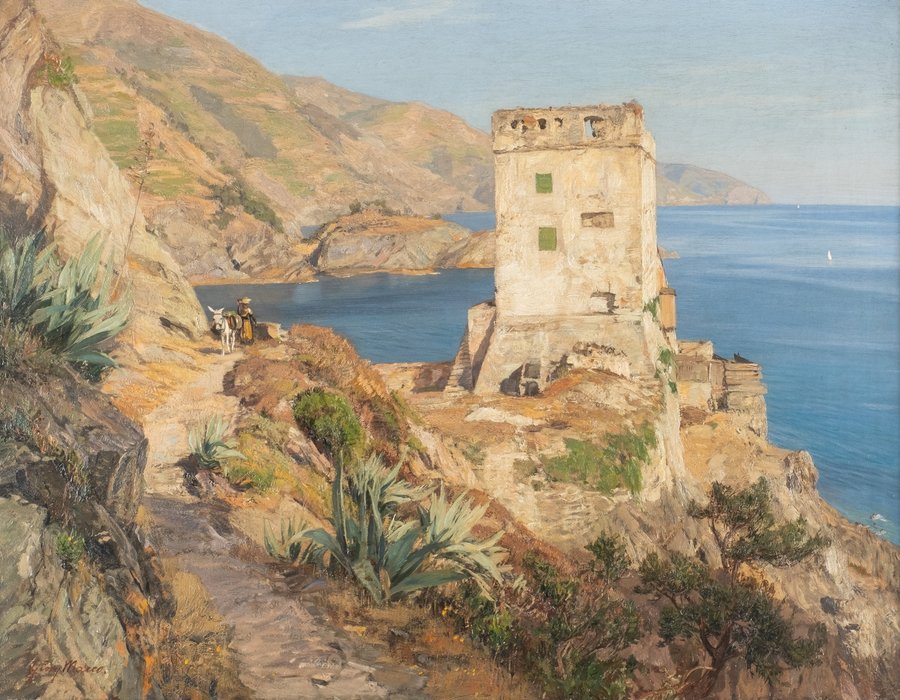 Rocky coast at Monterosso (Riviera)