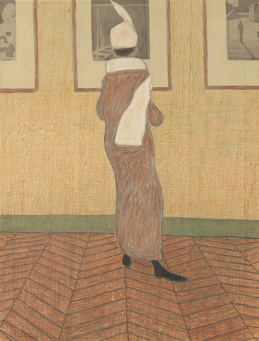 Dame in expositie (1912)
