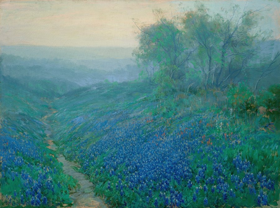 Bluebonnets at Dawn, North of San Antonio (1915)