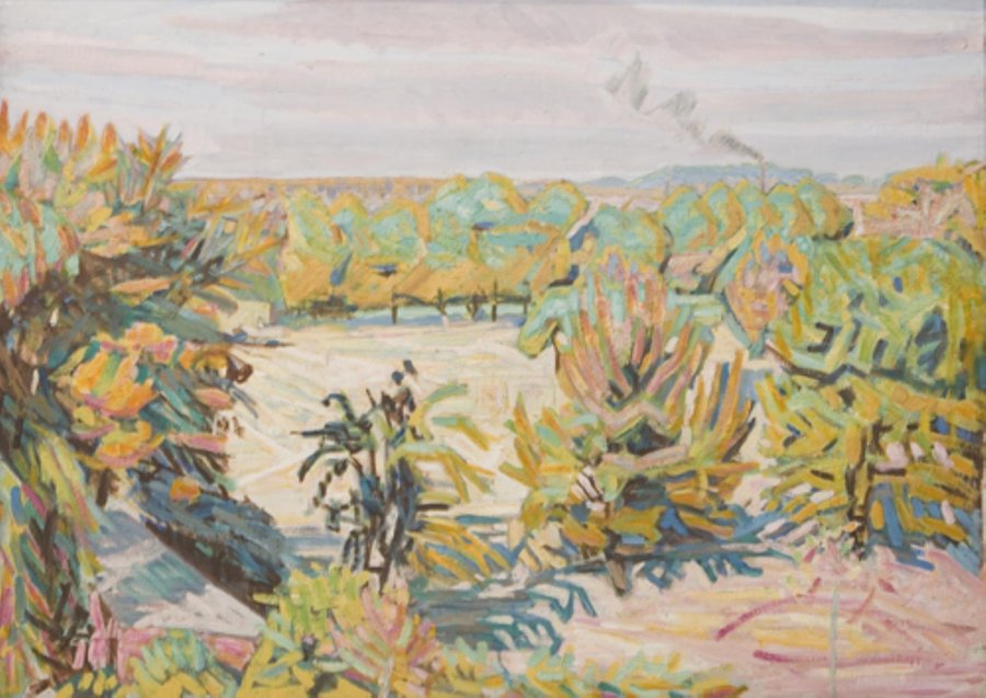 A Garden Seen from the Artist's Dwelling. Autumn