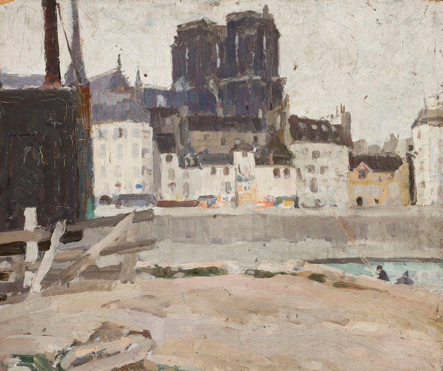 Landscape with Notre-Dame Cathedral (1910)