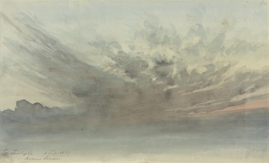 Cloud Study – Evening Twilight, Rodney Terrace (1837)