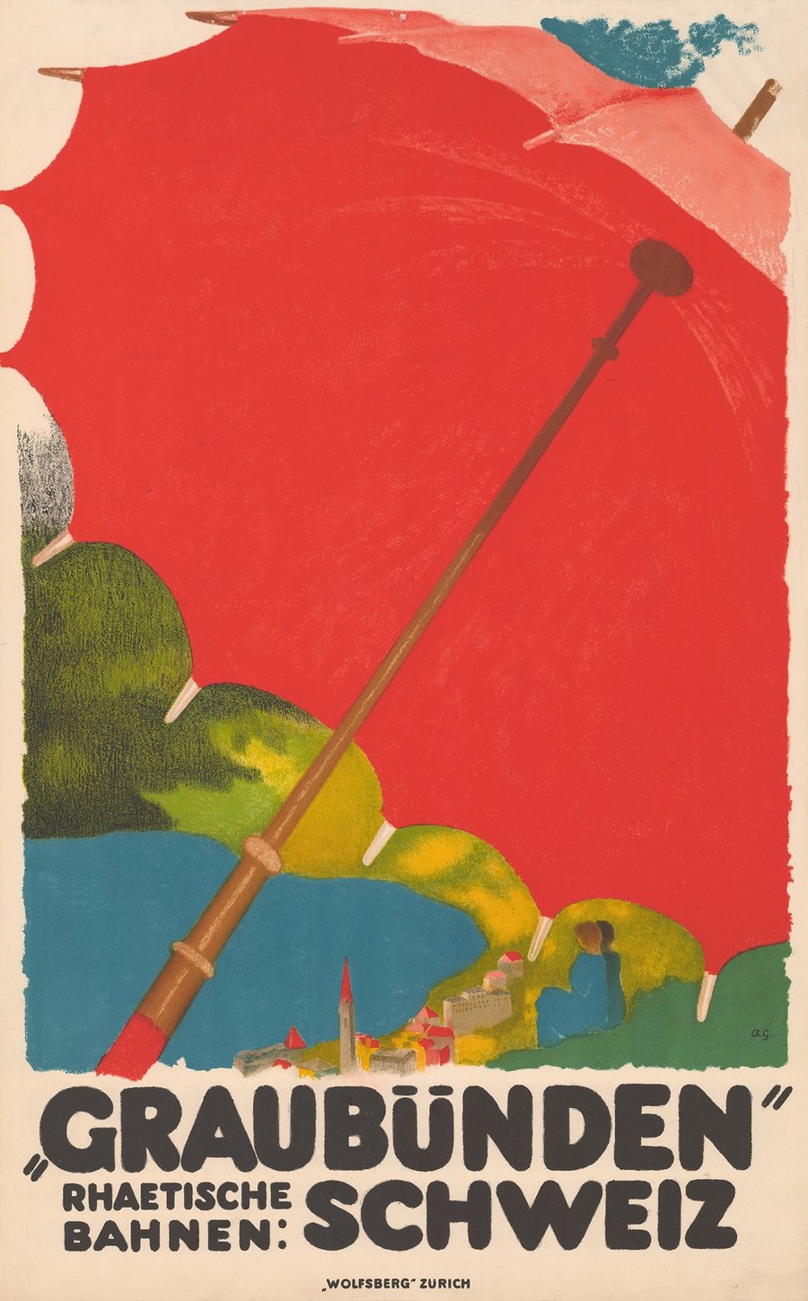 Graubünden, Rhätische Bahnen; Schweiz (1924)