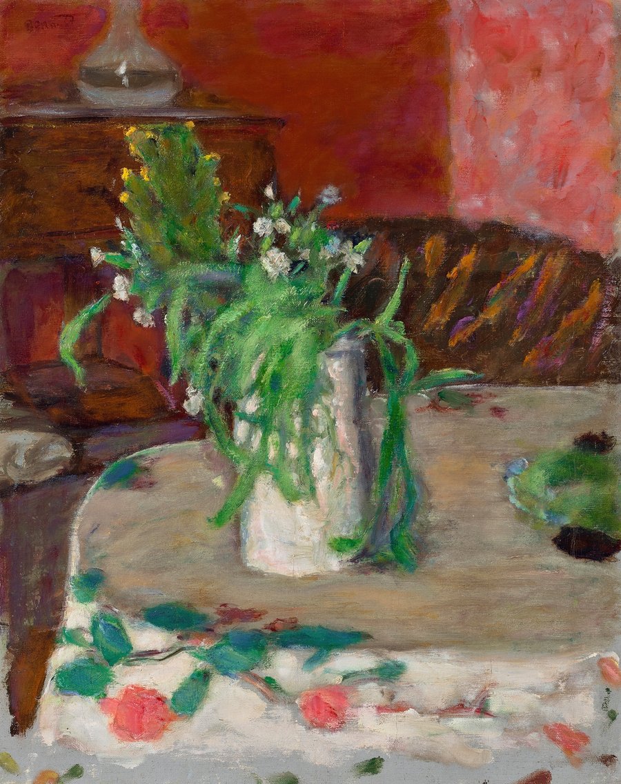 Fleurs et carafe (circa 1910)