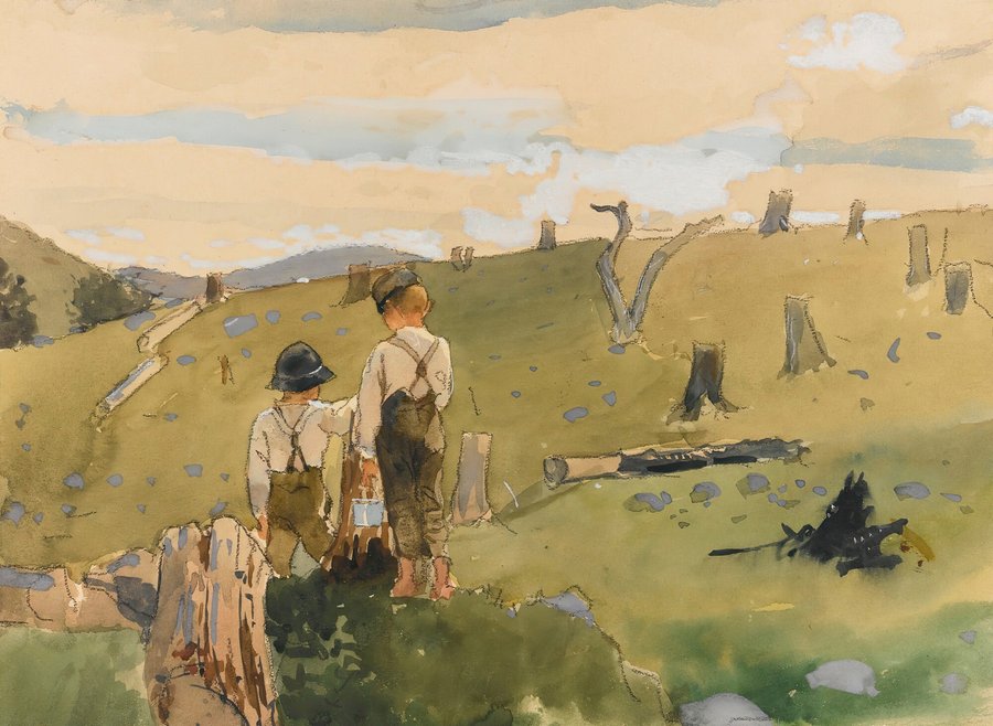 Boys On A Hillside (1879)