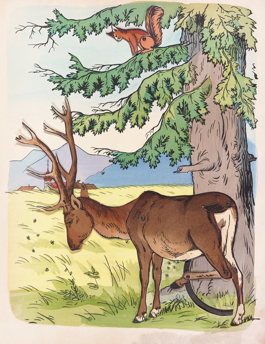 The deer and the squirrel (1884)