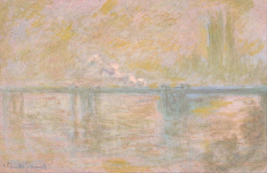 Charing-Cross Bridge in London (circa 1902)