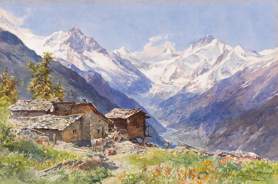 Die Alpe Barneuza (Wallis) (1900)