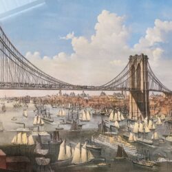 The Great East River Suspension Bridge: Connecting the Cities of New York and Brooklyn