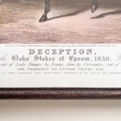 Winner of the Oaks' Stakes at Epsom, 1839