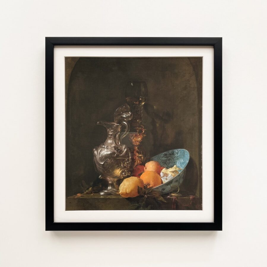 Still Life with a Silver Jug and a Porcelain Bowl