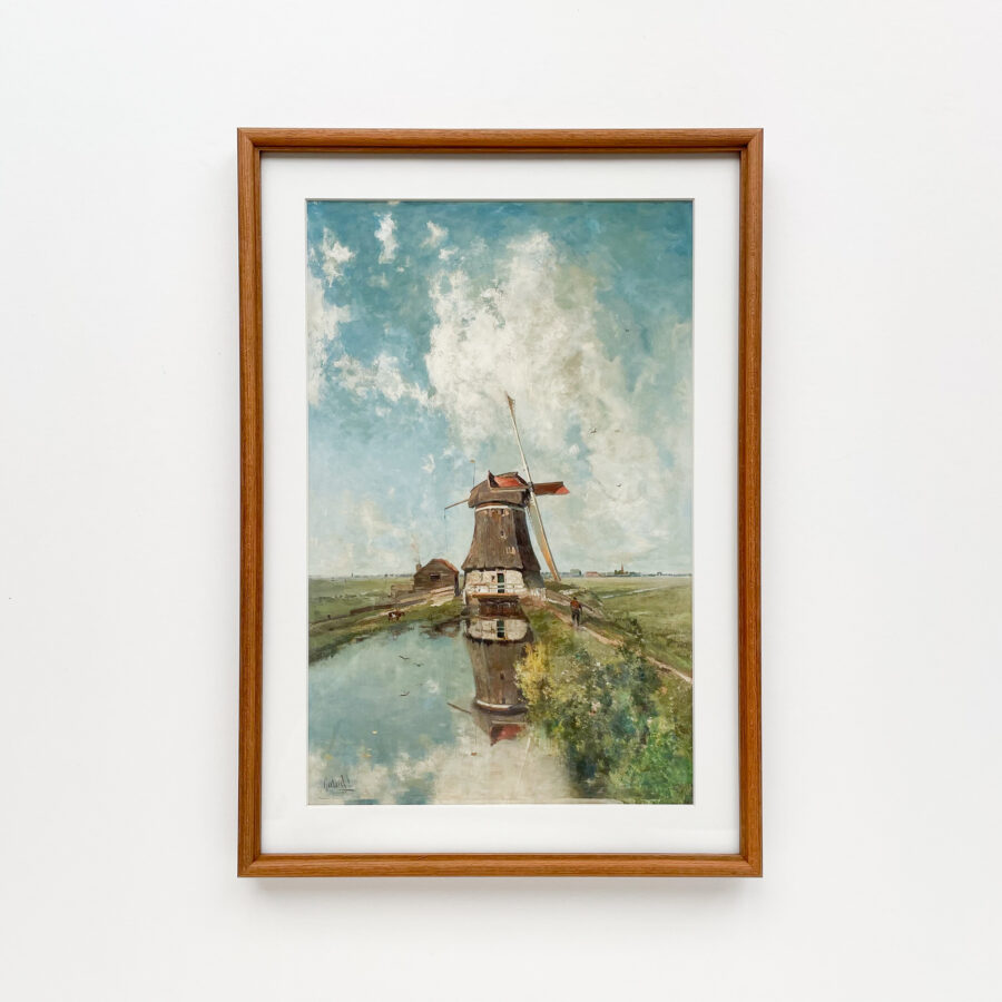 A Windmill on a Polder Waterway