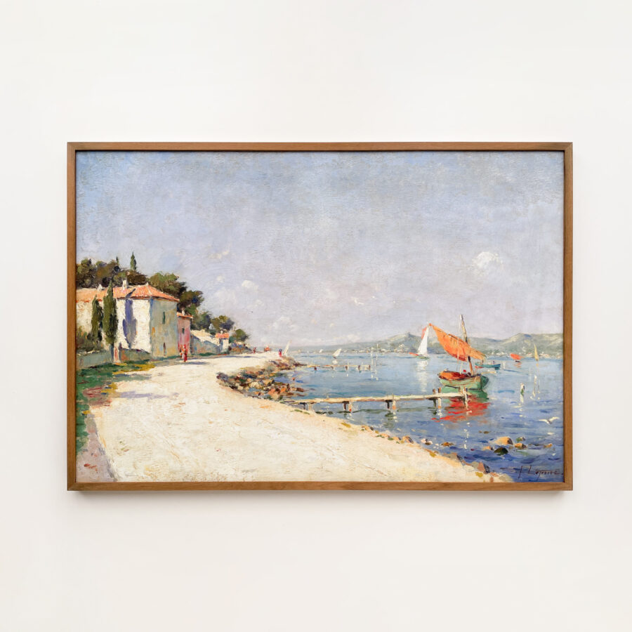 Landscape with boats